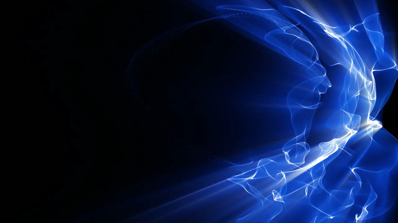 Waves Of Fractal Blue Light Shine (Loop)