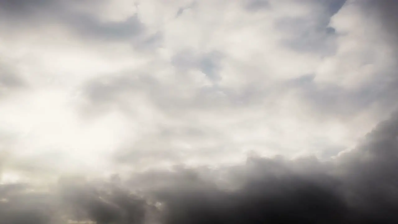 Time Lapse Storm Clouds Travel Across A Dark Sky (Loop)