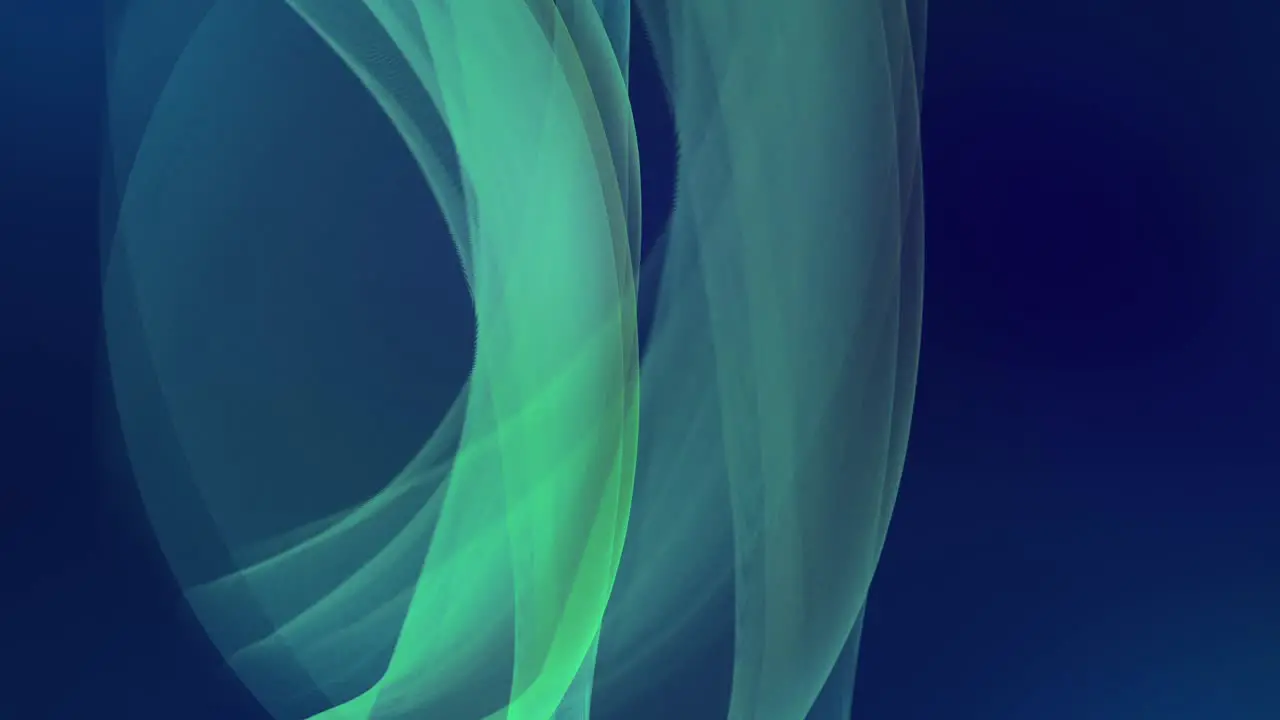 Abstract navy and green light flowing