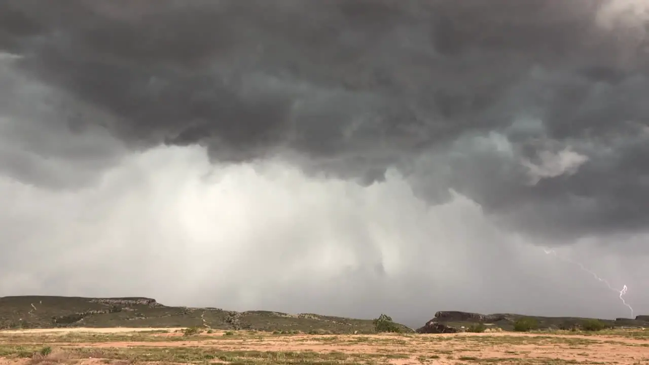 Lightning during a storm at St George Utah