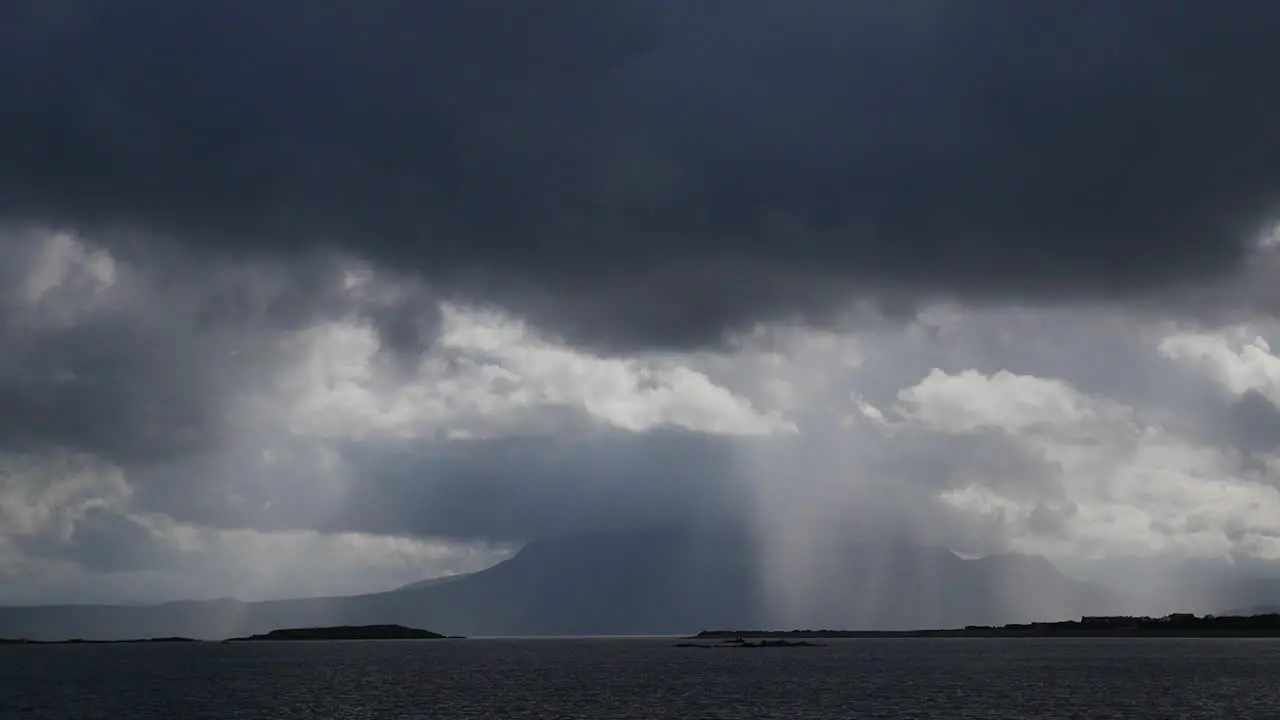 Ireland County Galway Dramatic Rain Clouds