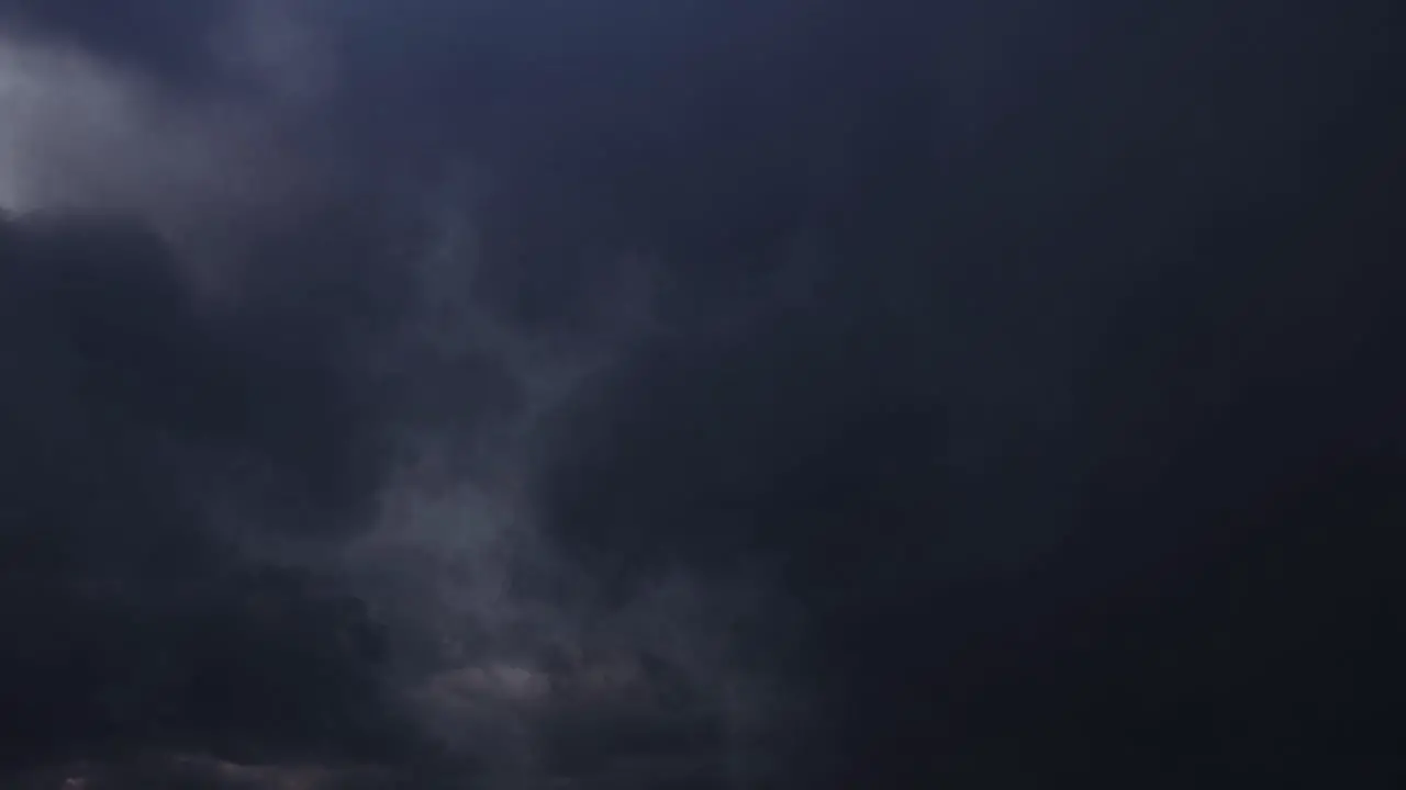 thunderstorm in dark clouds sky 4K