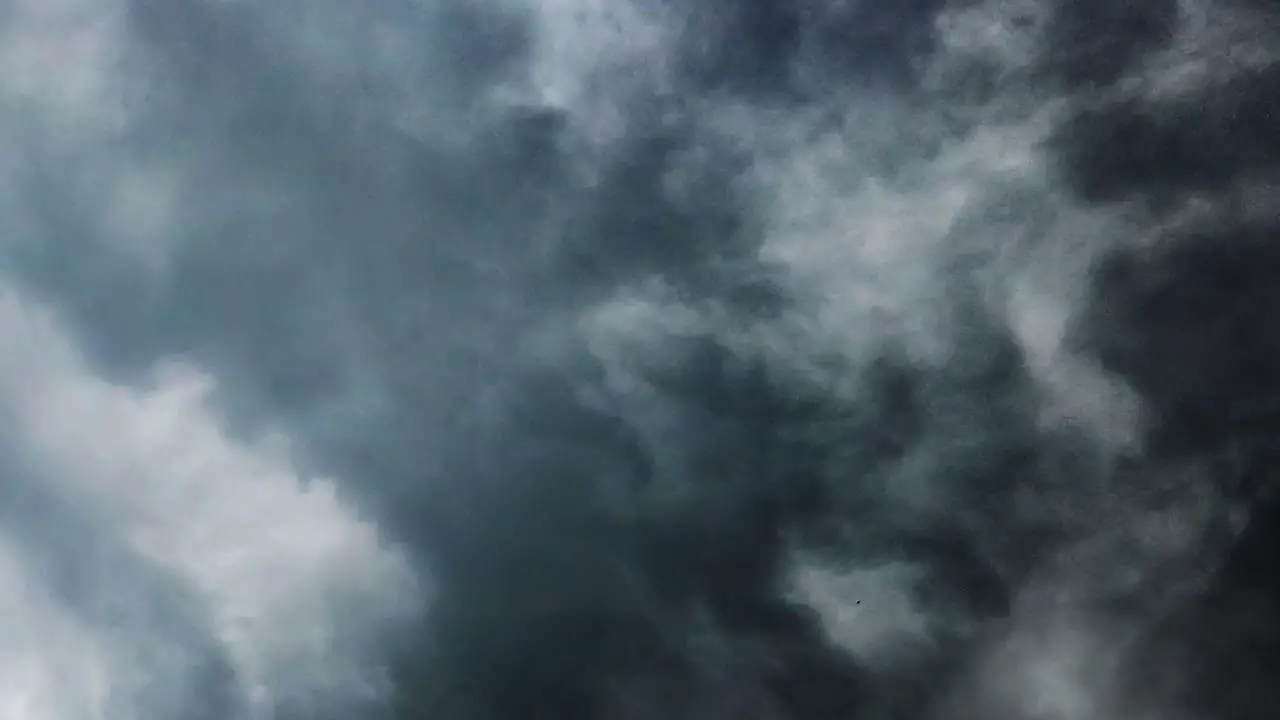 4k thunderstorm dark clouds moving in the sky