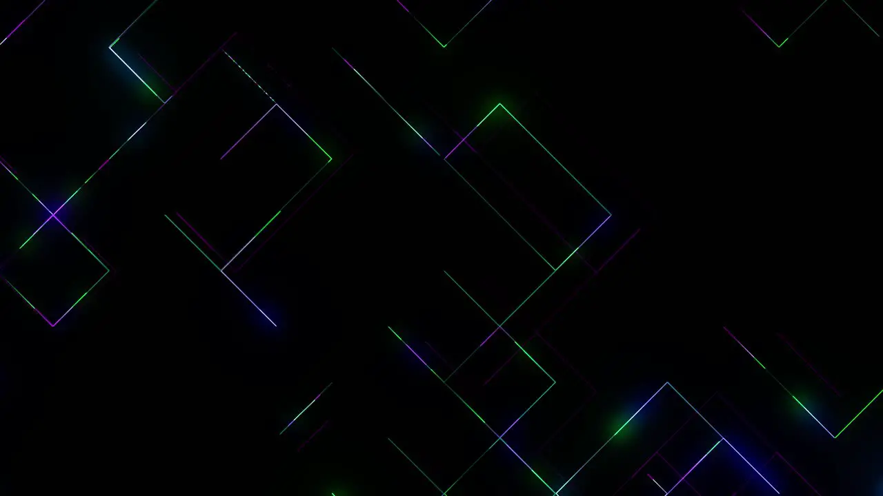 Futuristic Square Neon Grid Seamlessly Loopable Vjloop Animation Background