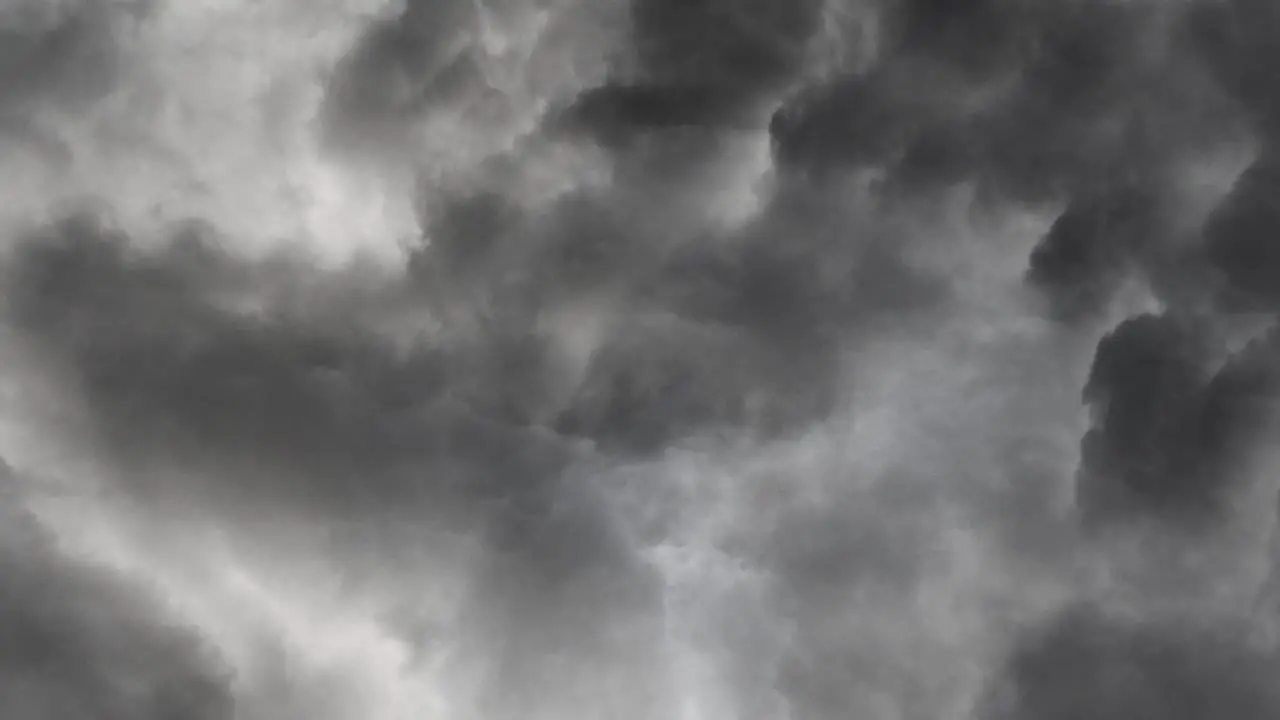 gray clouds moving in the sky 4k thunderstorm