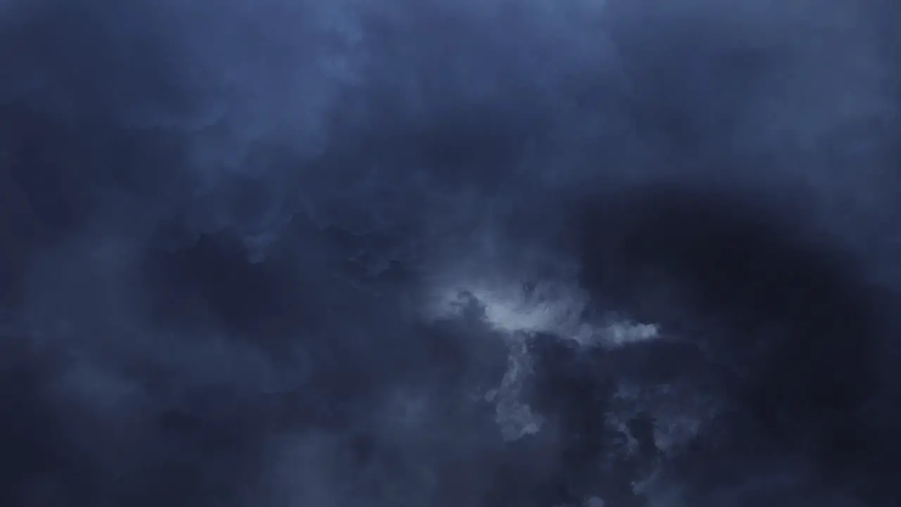 thick cumulonimbus clouds moving away thunderstorm