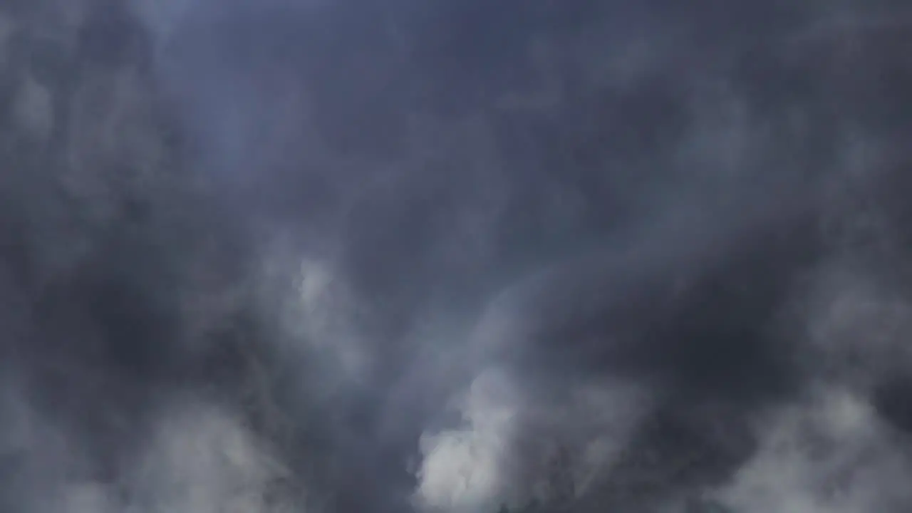 4k thunderstorms and thick dark clouds in the sky