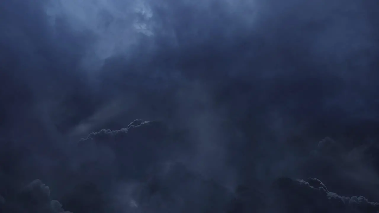 4k thunderstorm weather changes over the sky