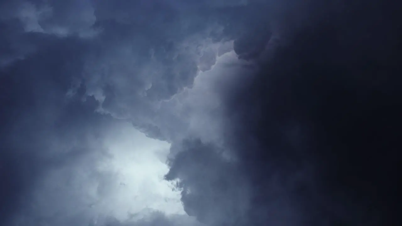 thunderstorm dark and moving cumulonimbus clouds in the sky