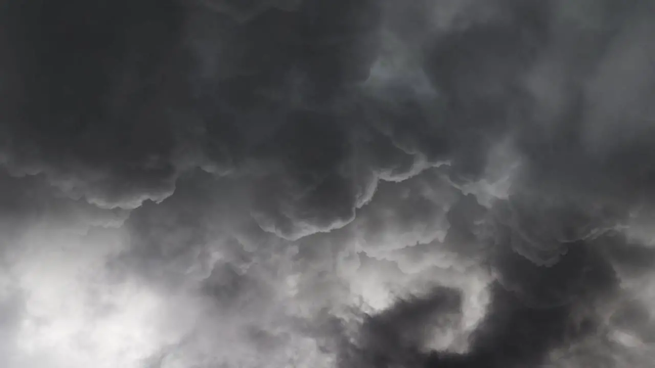 dramatic thunderstorm in the sky and dark clouds