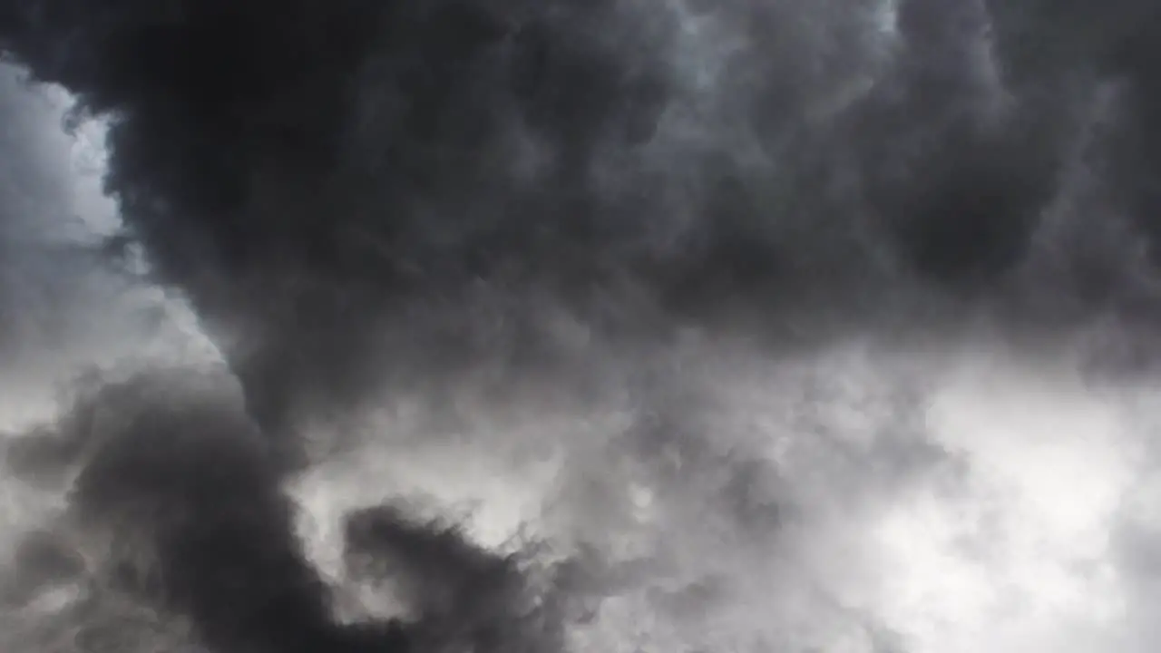 view of gray cumulonimbus clouds and storm