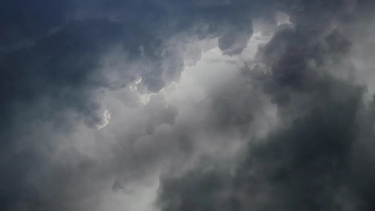 thick clouds moving in the sky thunderstorm 4K