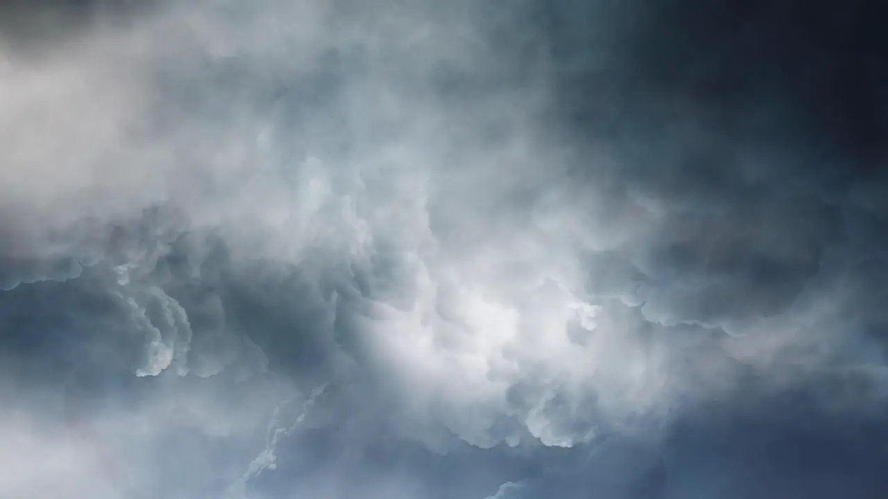 Thunderstorms Occur Dark Clouds 4K