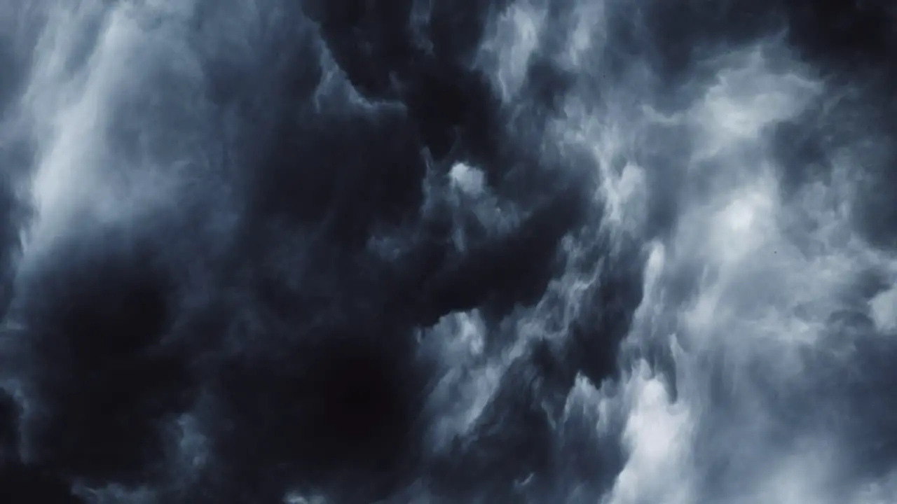 4k moving dark clouds and thunderstorms that occur in them