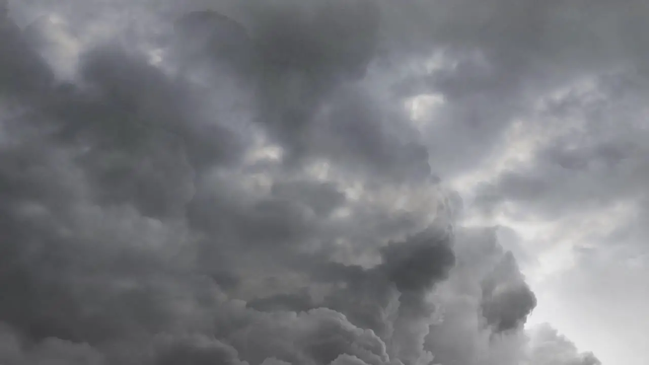 view of Thunder lightning and rain during a summer storm