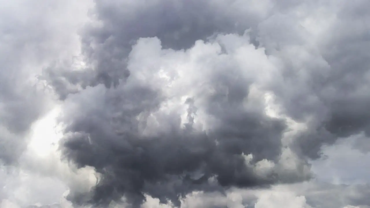 Severe Lightning Storm and dark clouds