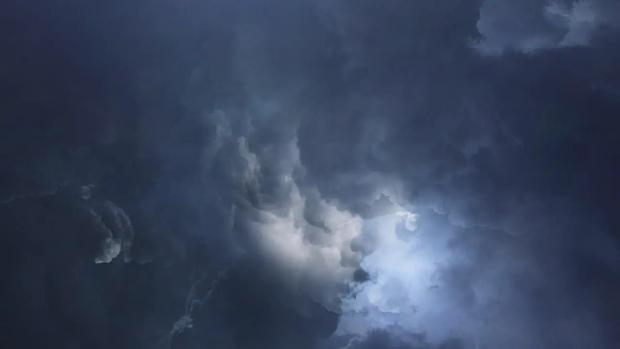 Thunderstorm Was Occurring Inside The Thick Cumulonimbus Cloud