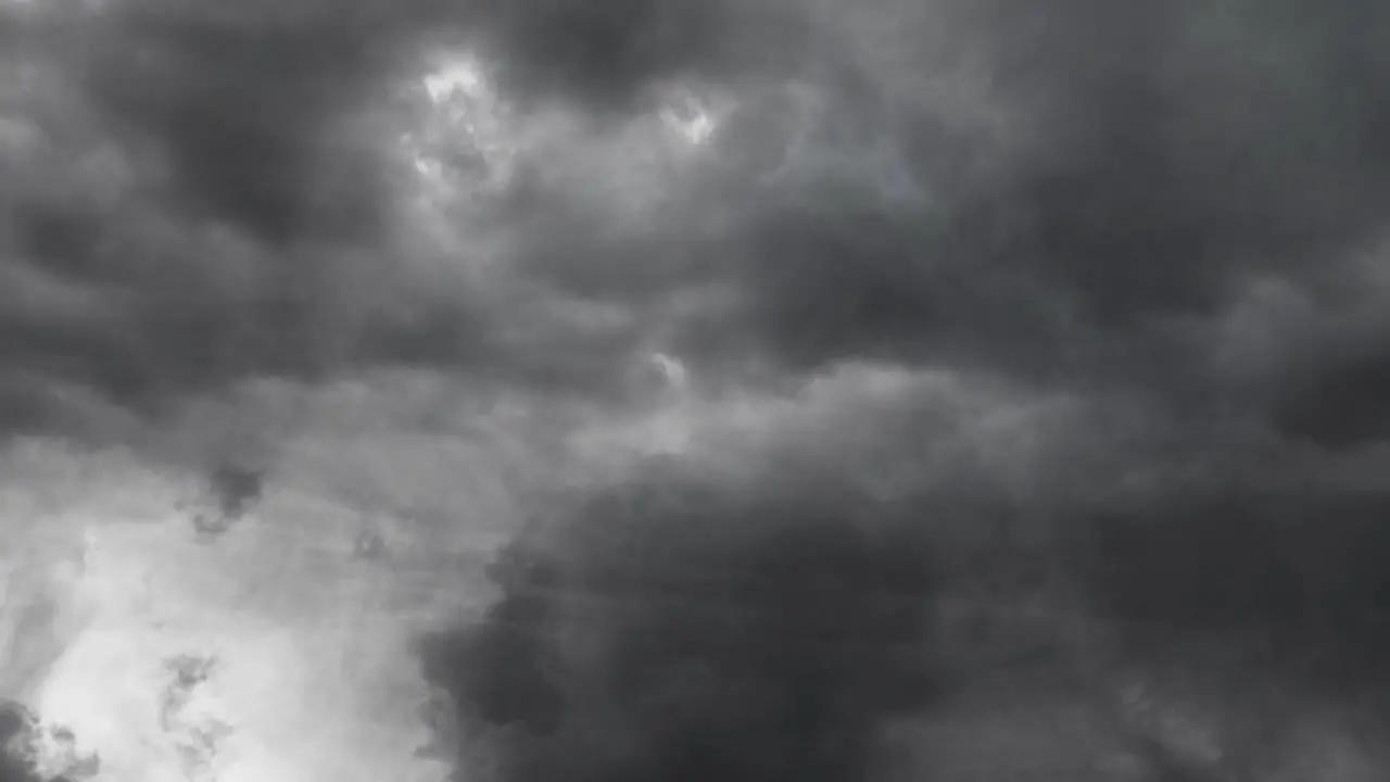 storm dark clouds and lightning