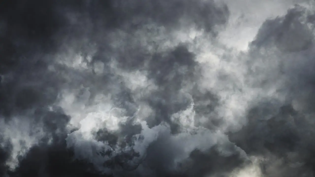 view of dark clouds and thunderstorms