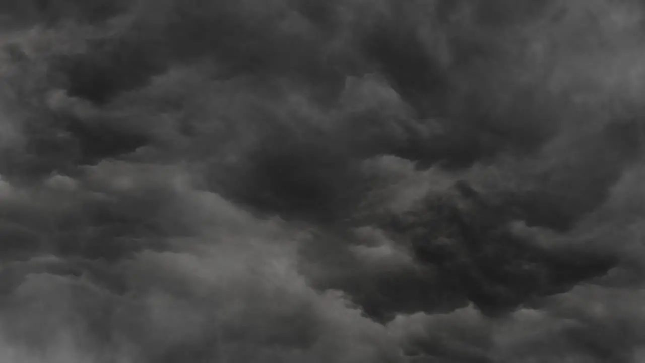 A dramatic thunderstorm dark clouds