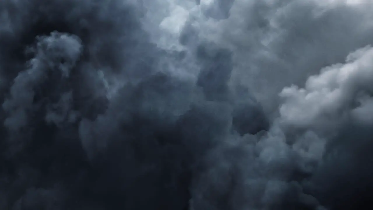 cumulus clouds in the dark sky with thunder striking thunderstorms