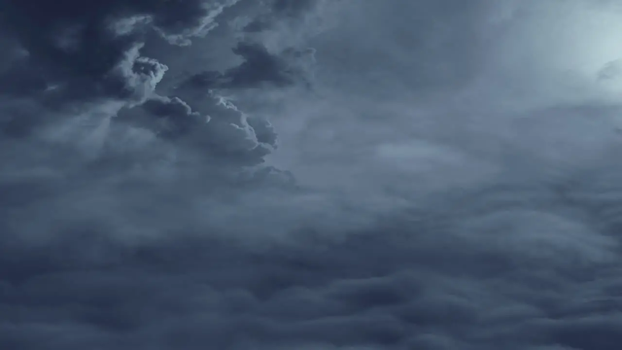 timelapse of dark cumulonimbus clouds over the sky