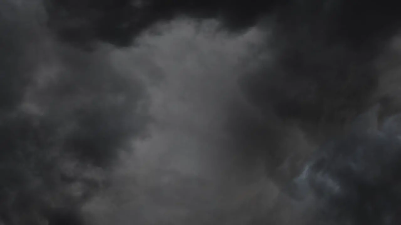 gray and dark clouds with a thunderstorm