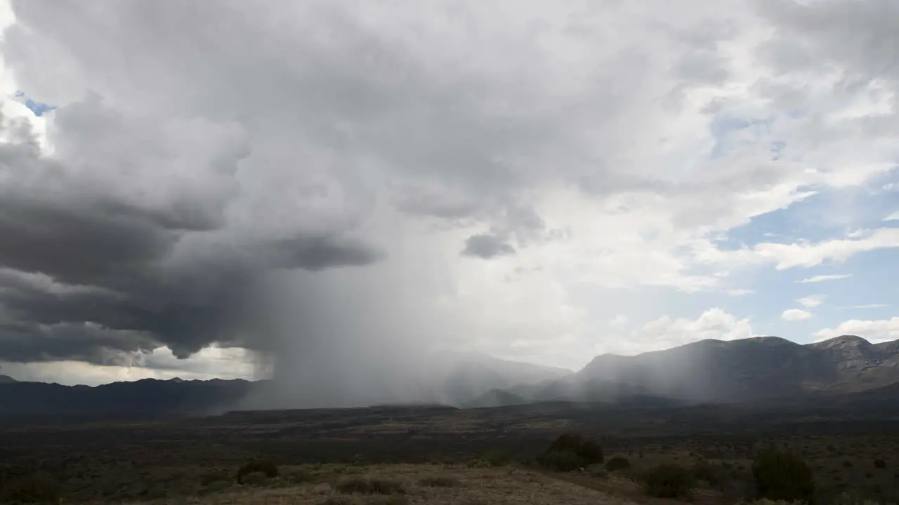 Monsoon rain Time-lapse in Rye Arizona