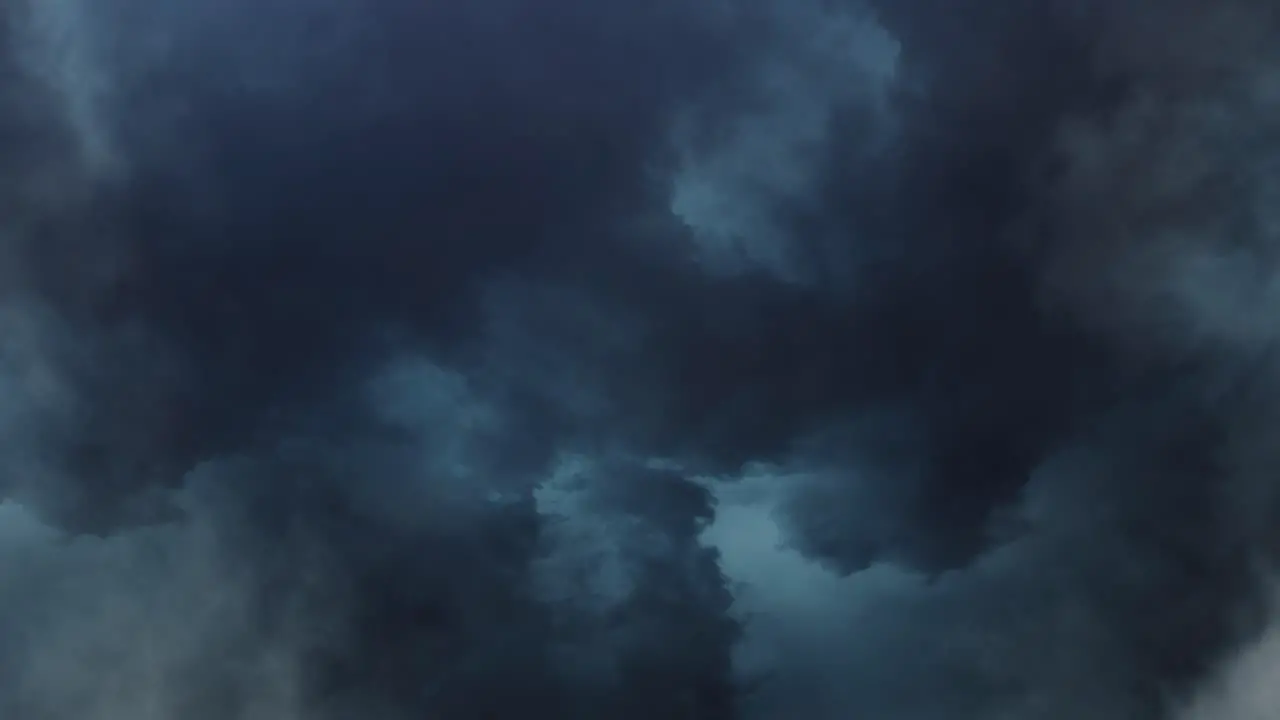 POV thunderstorms occur inside cumulonimbus clouds before it rains