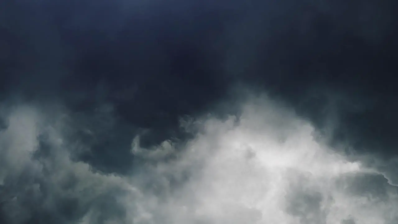 thunderstorm above the striking clouds