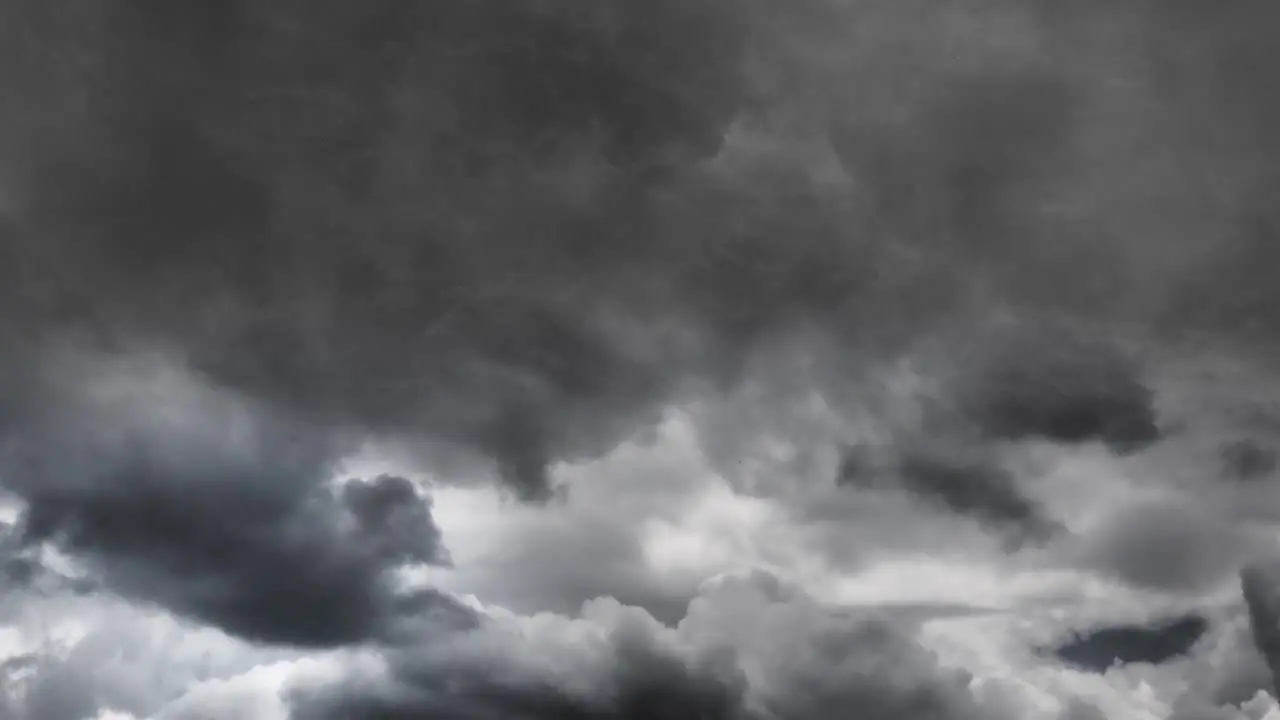 thunderstorm amid dark clouds 4k