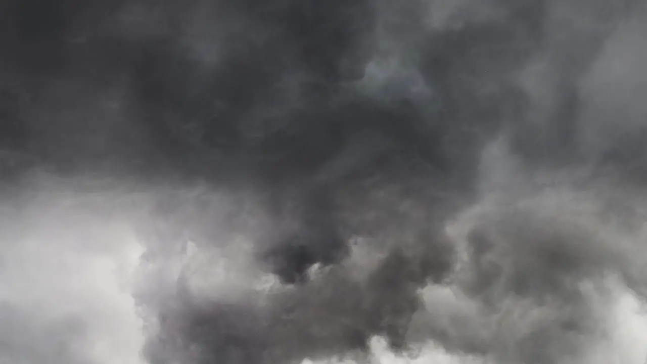 Thick Culunimbus Clouds and Thunderstorm 4K