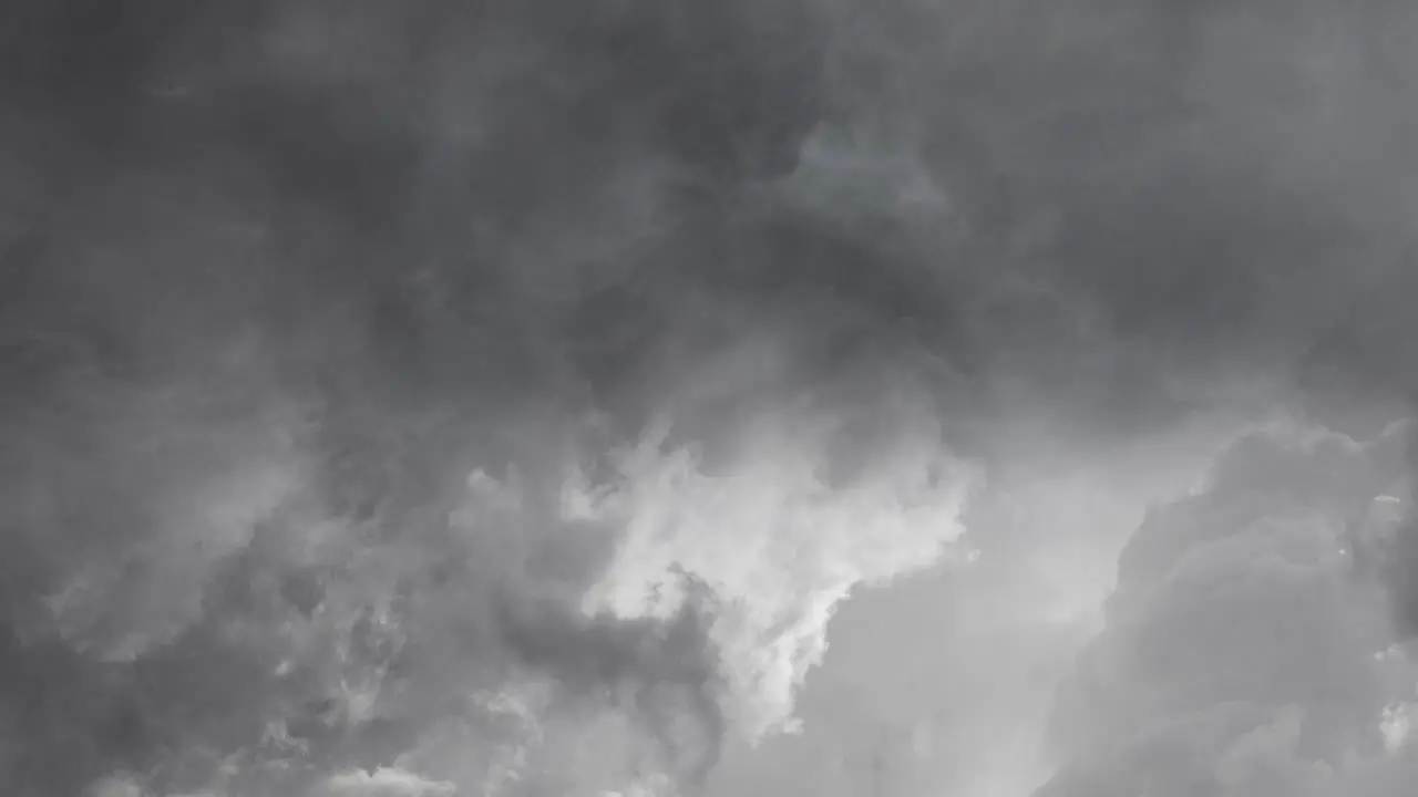 view of entering dark clouds and storm