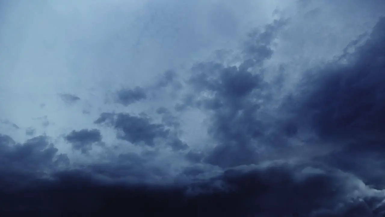 timelapse thunderstorm among dark clouds