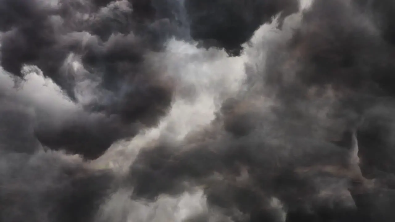 a cloud with a bolt of lightning in it 4k thunderstorm