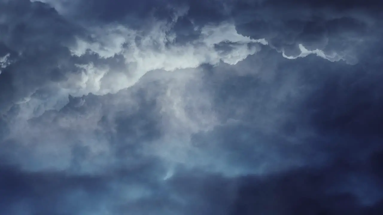 the thunder of lightning strikes in the sky and dark clouds