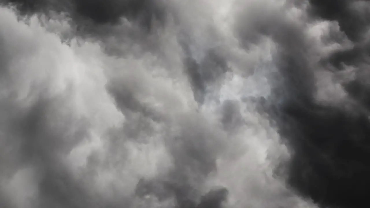 point of view thunderstorms occurring within the gray cloud