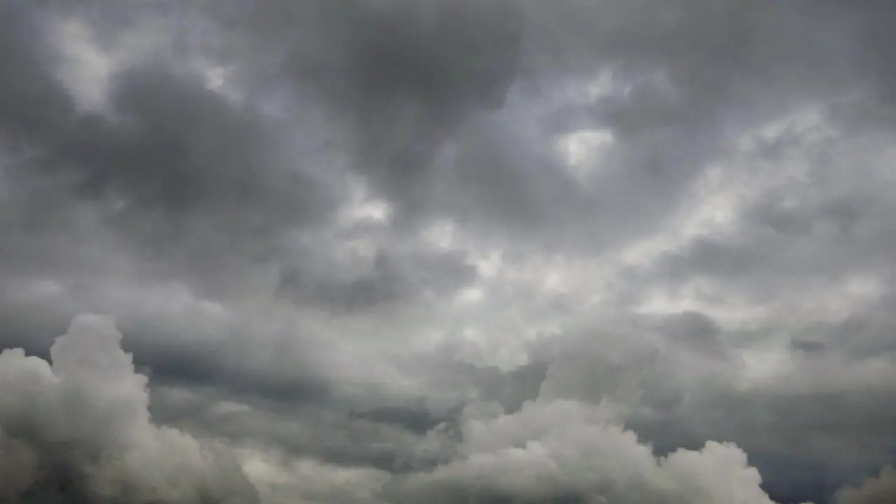 view of Storm lightning flashes above the night sky