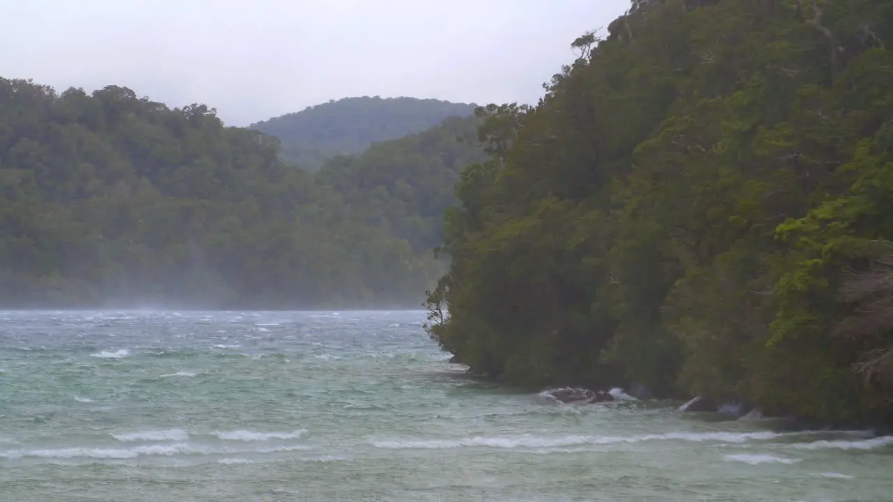 Heavy Winds Over Lake