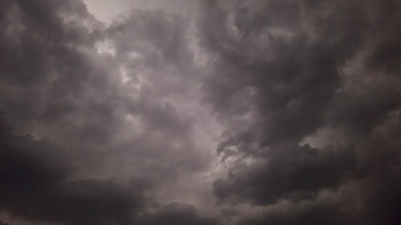 Time lapse of clouds turning darker for moments