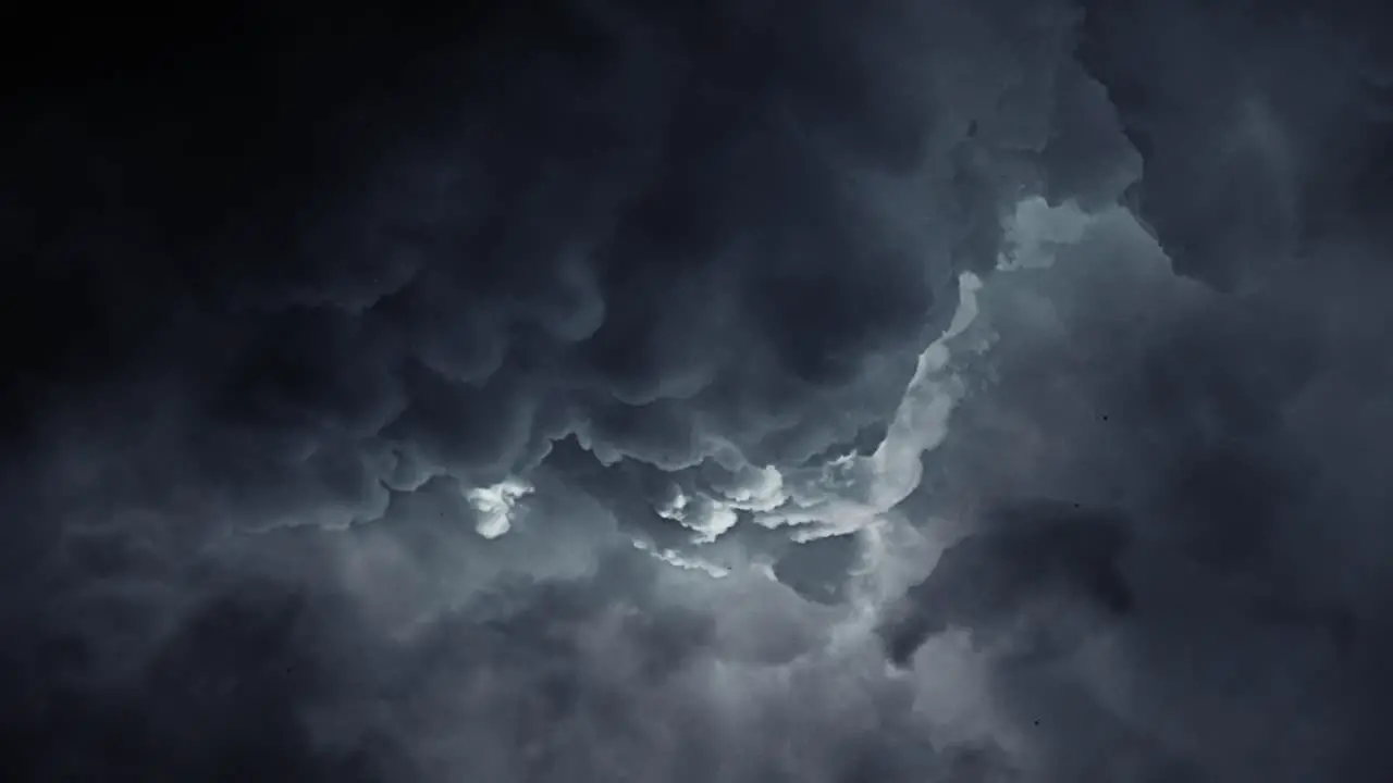 4k thunderstorm dark clouds when the weather changes in the sky