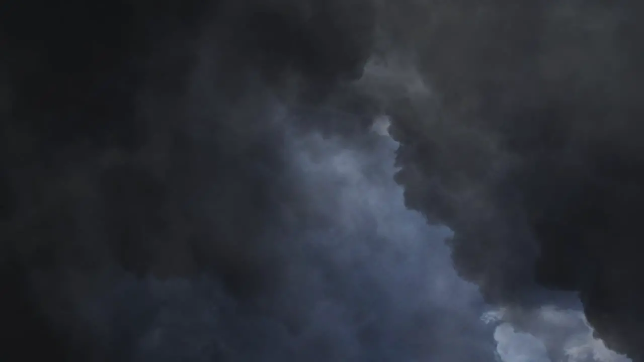 Lightning Strikes In a dark clouds