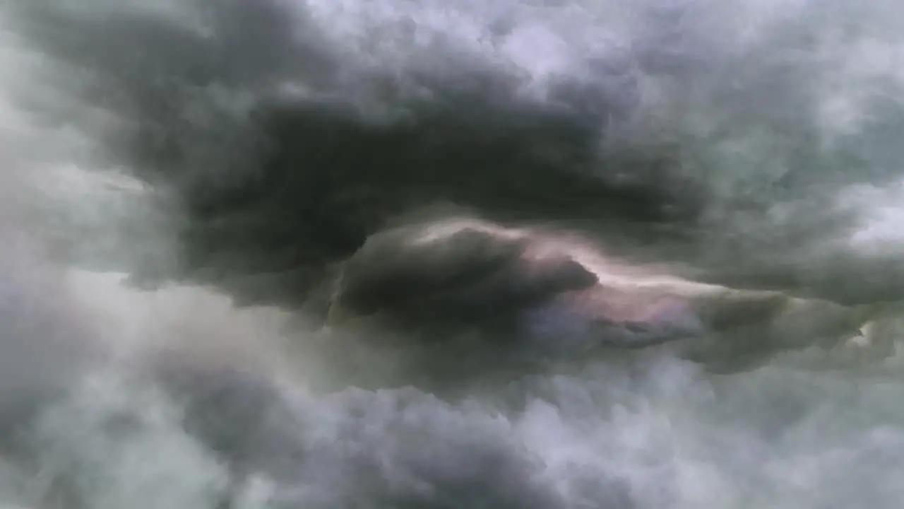 cumulus clouds in the sky with thunderstorms in them