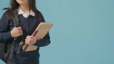 Mid Shot of Boy Dressed for School with Copy Space