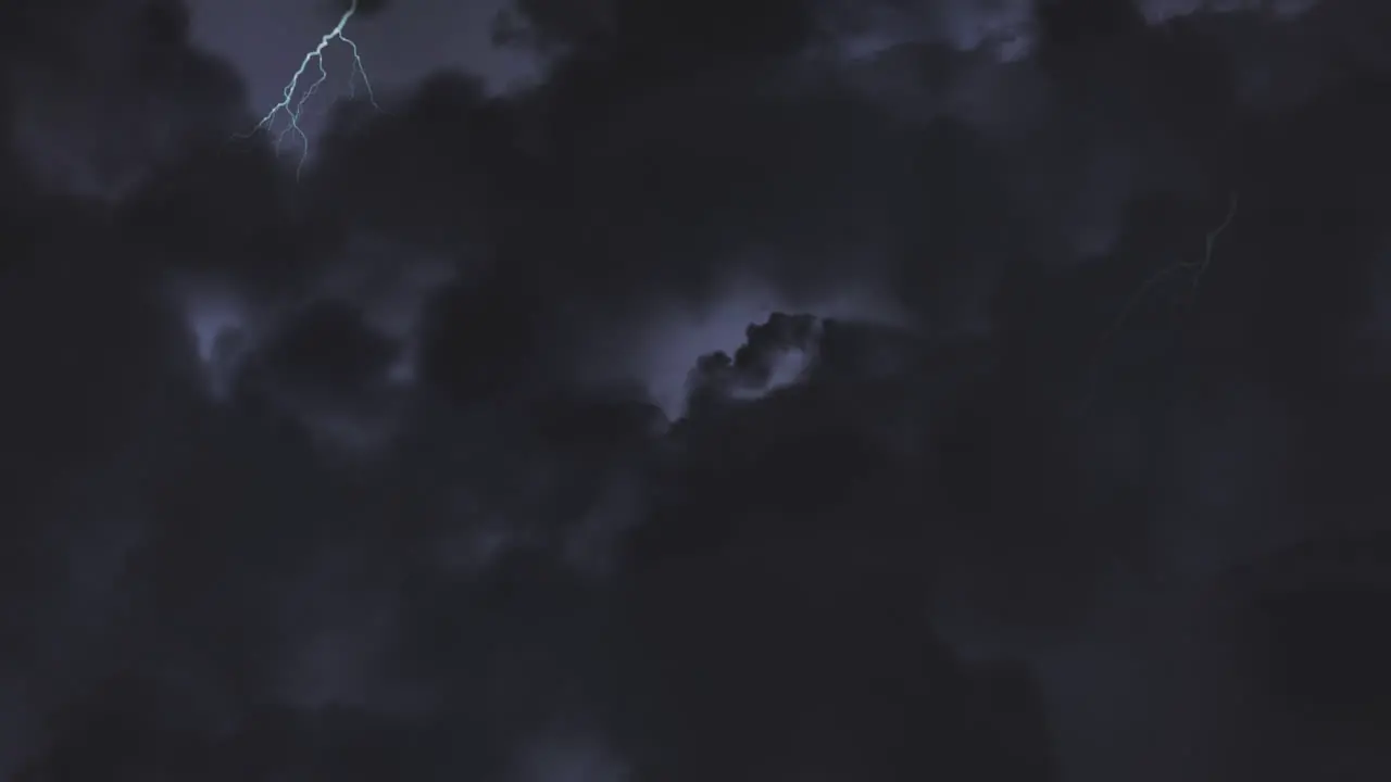 Animation of stormy night sky 4k