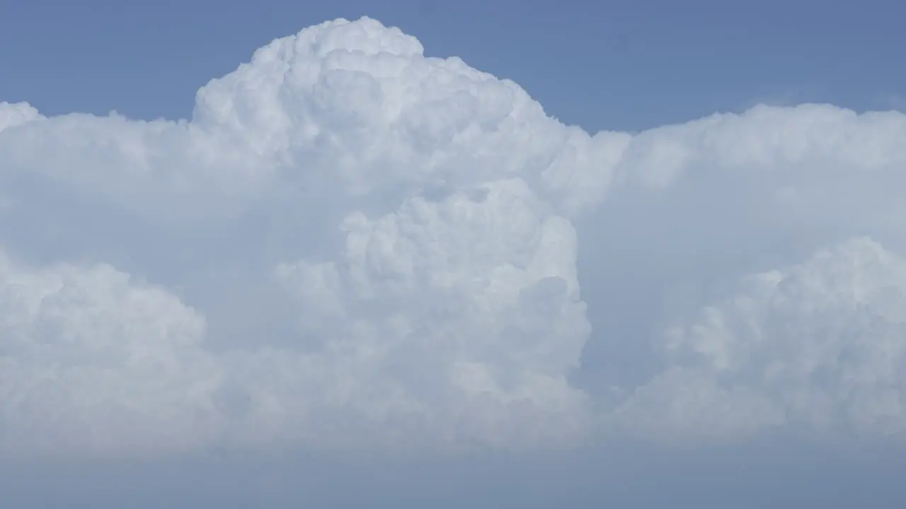 Thunder storm clouds building up time lapse