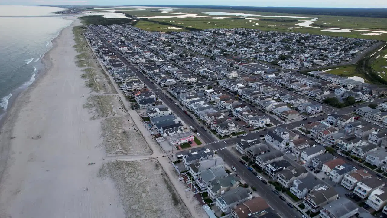 Aerial view of an Ocean City New Jersey neighborhood