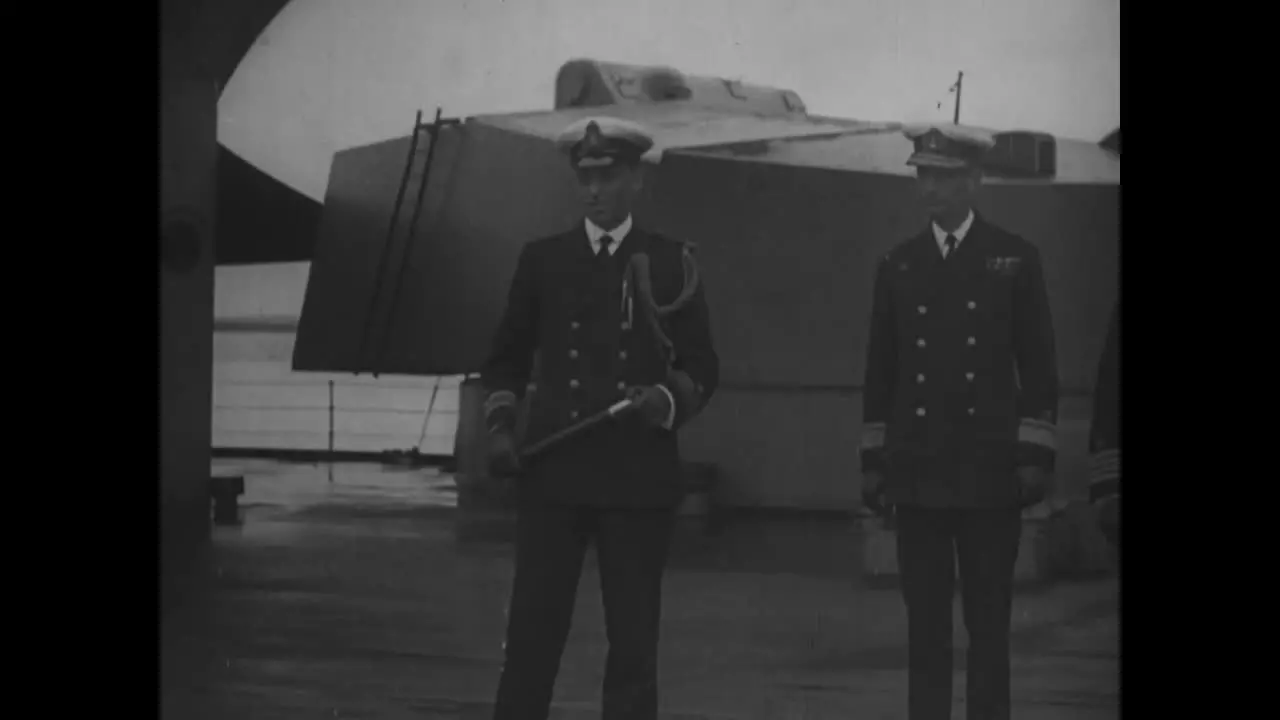 King George V Visits The Hms Hercules And Admiral Sir Doveton Sturdee