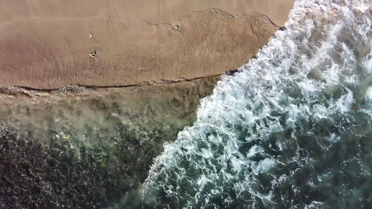 Small wave Soft wave on sand beach