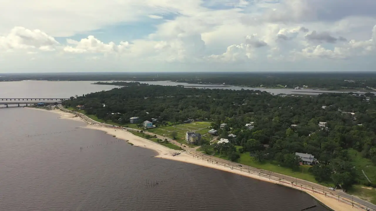 Aerial View of Milo's Point in Ocean Springs Mississippi